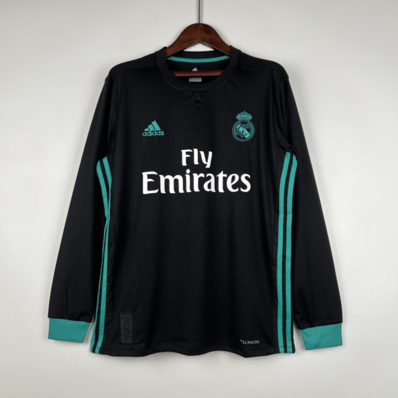 Retro Long Sleeve Real Madrid 17/18 Away Kit